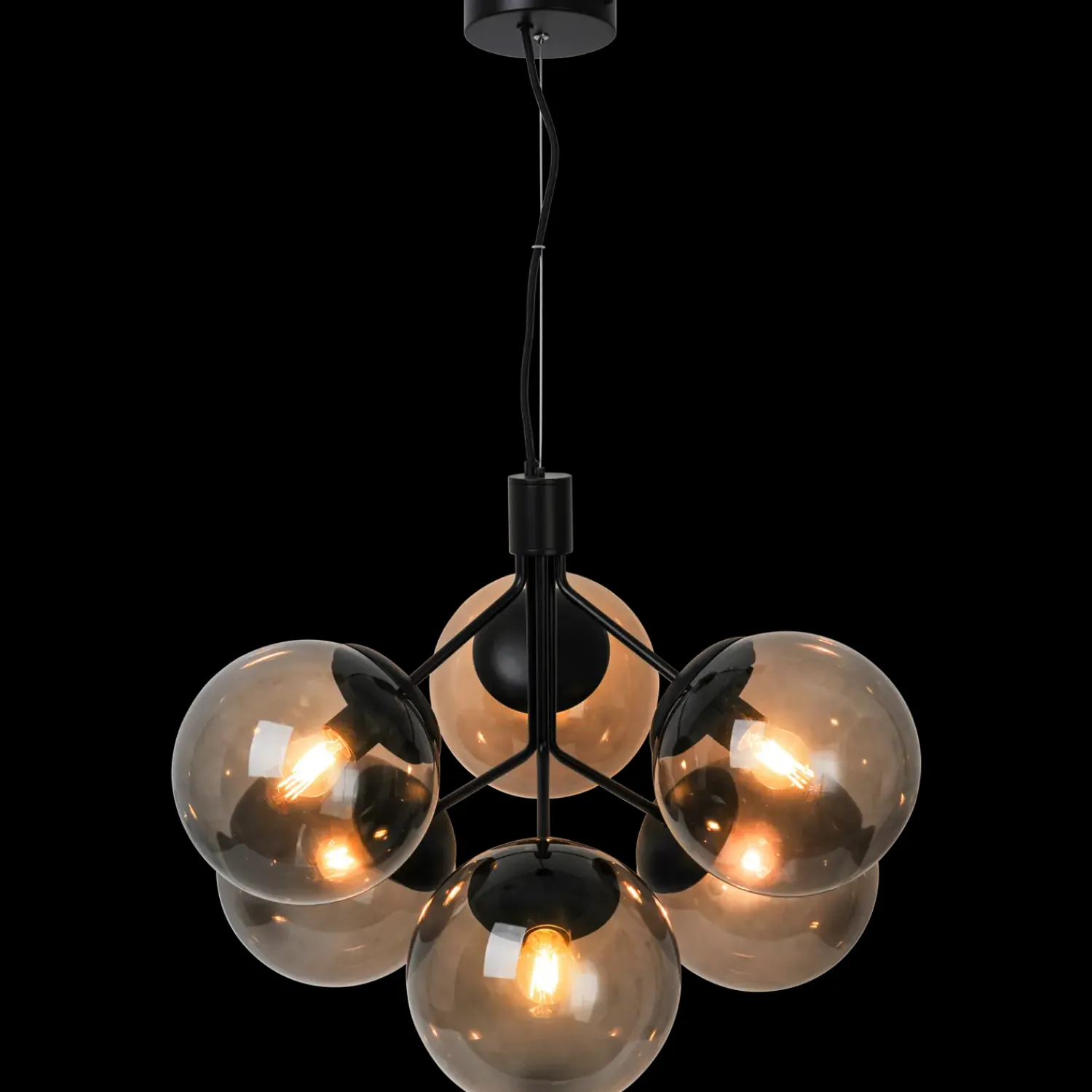 Pendler^Nordlux Ivona 6-spot pendel sort