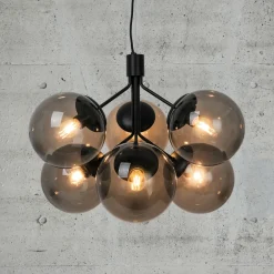 Pendler^Nordlux Ivona 6-spot pendel sort