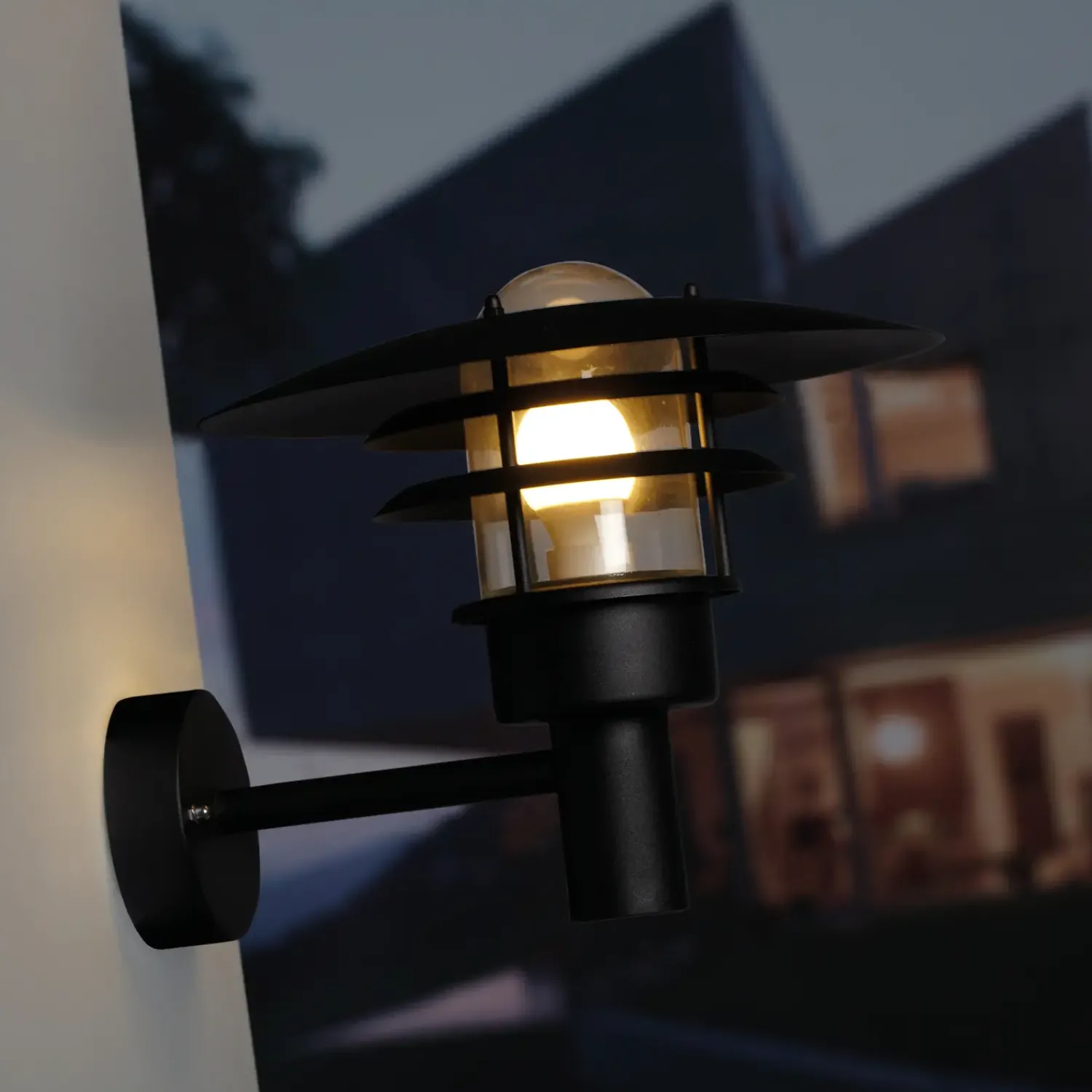 New Nordlux Lønstrup 22 udendørs væglampe sort