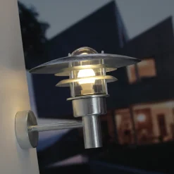 Nordlux Udendørs Væglamper^Lønstrup 22 udendørs væglampe galvaniseret