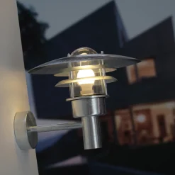 Nordlux Lønstrup 32 udendørs væglampe med sensor galvaniseret