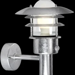 Outlet Nordlux Lønstrup 22 væglampe med sensor galvaniseret