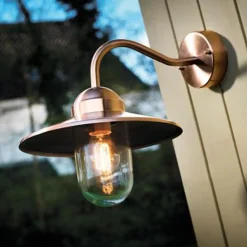 Online Nordlux Luxembourg udendørs væglampe i kobber