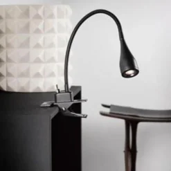 Online Nordlux Mento klemlampe LED sort