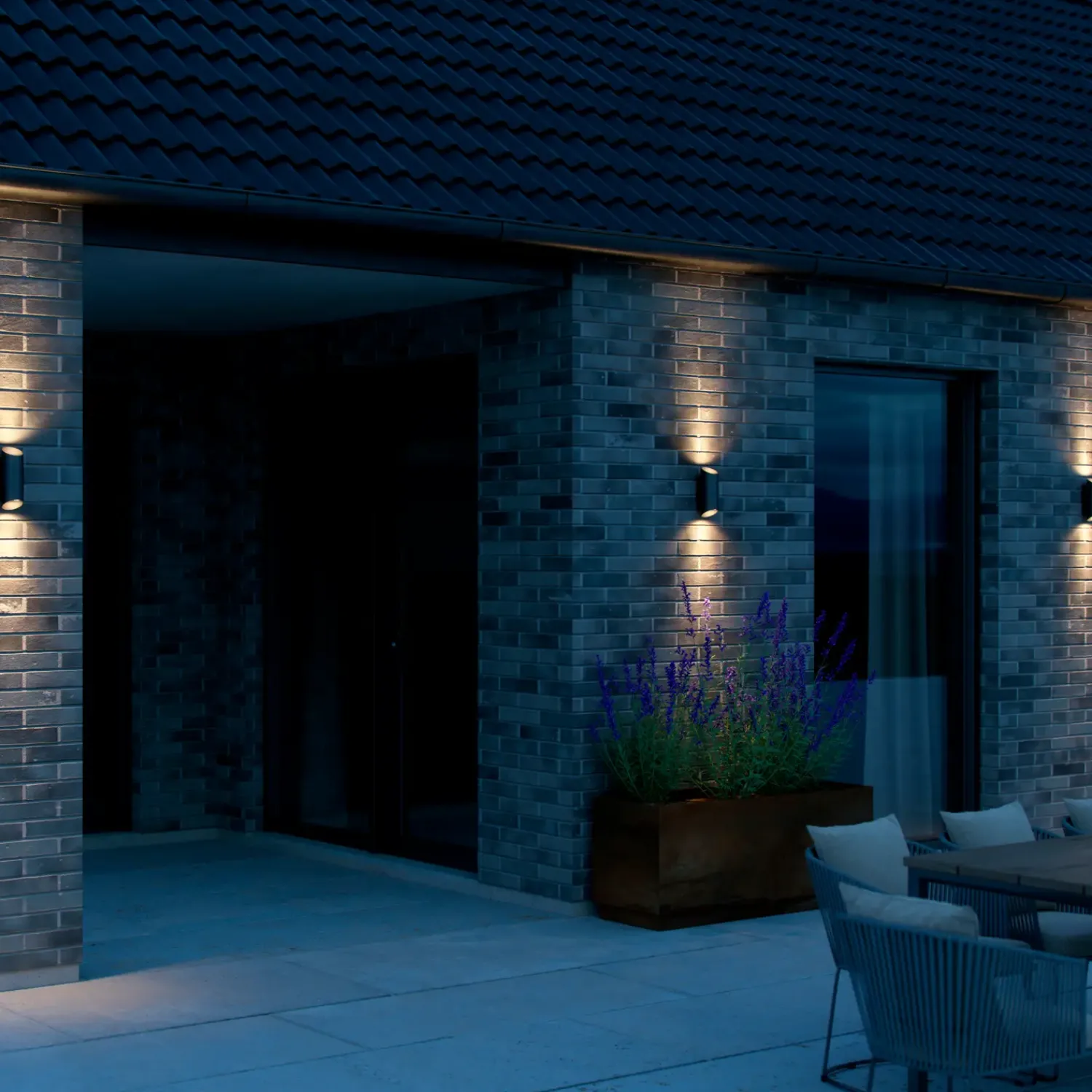 Nordlux Udendørs Væglamper^Nico Round udendørs væglampe sort