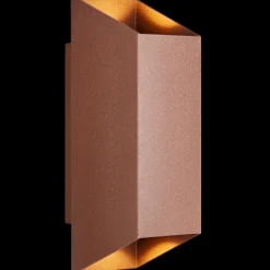 Outlet Nordlux Nico Square udendørs væglampe rustfarvet