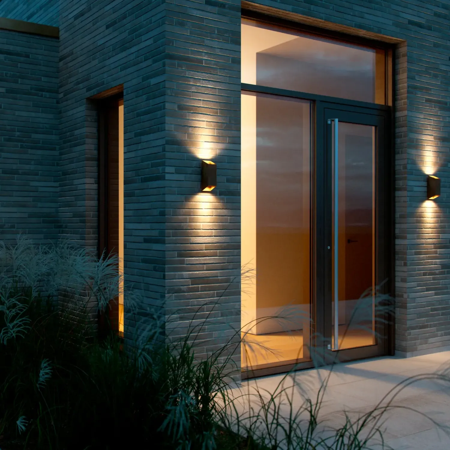 Outlet Nordlux Nico Square udendørs væglampe rustfarvet