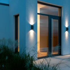 Outlet Nordlux Nico Square udendørs væglampe sort