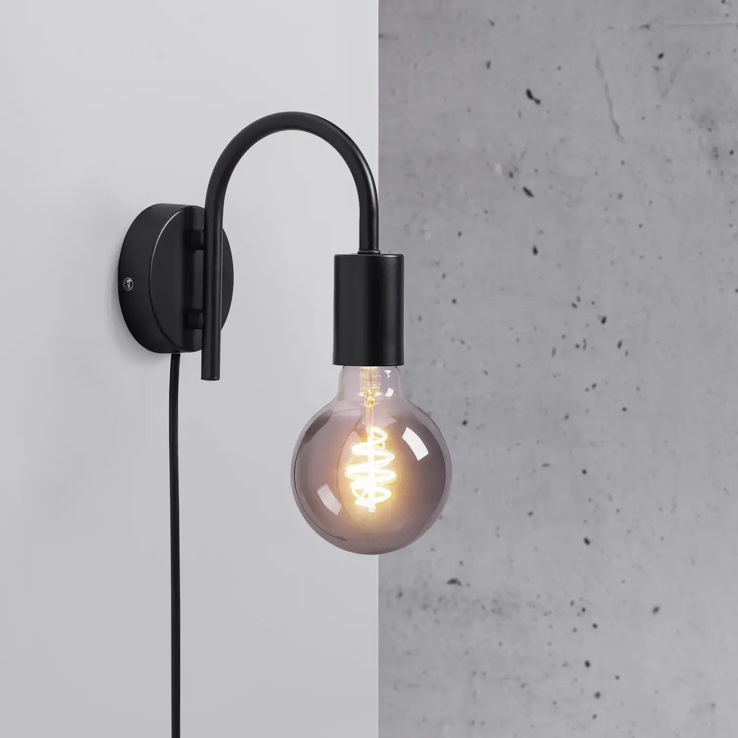 Outlet Nordlux Paco væglampe sort