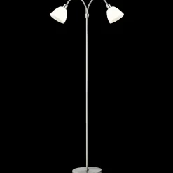 Sale Nordlux Ray dobb. gulvlampe E14 krom/opal