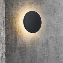 New Nordlux Rold rund udendørs væglampe sort