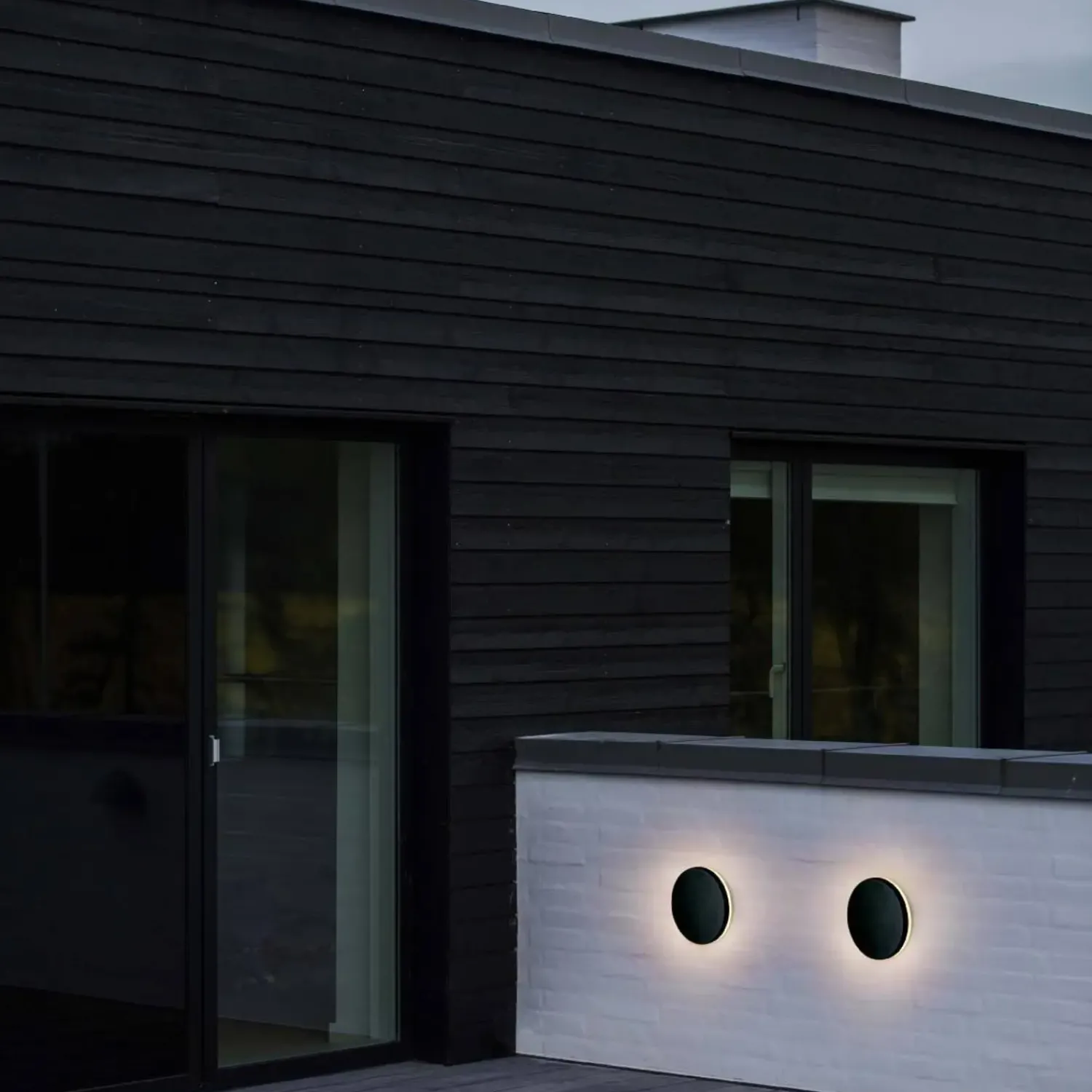 New Nordlux Rold rund udendørs væglampe sort