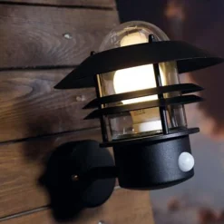 New Nordlux Rold rund udendørs væglampe sort