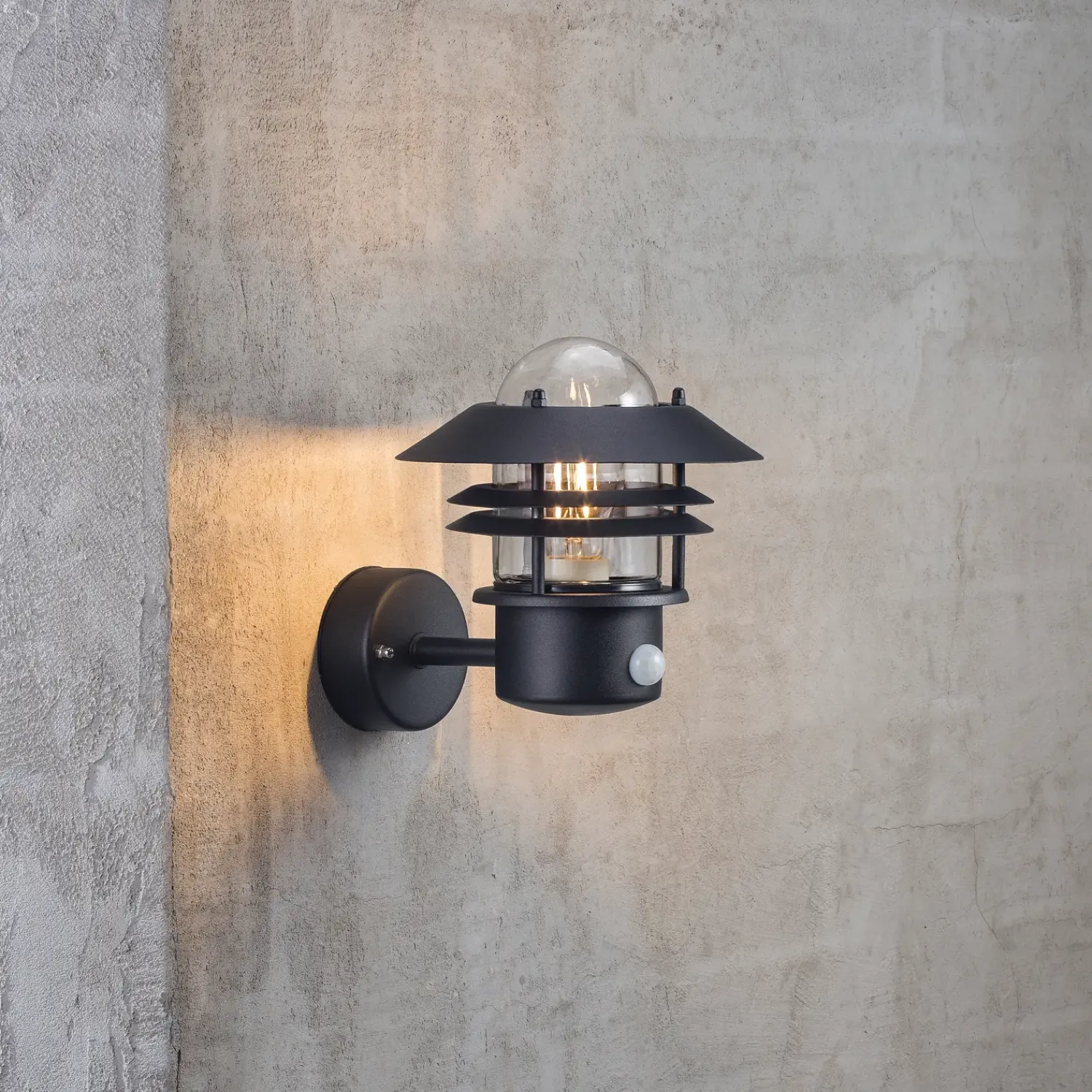 New Nordlux Rold rund udendørs væglampe sort