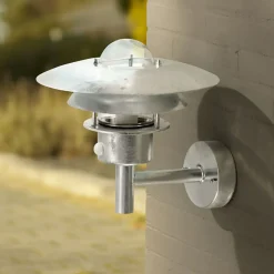 Nordlux Udendørs Væglamper^Ry væglampe med sensor galvaniseret