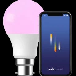 Nordlux smart pære colour LED B22 A60 8W RGB 3 pak