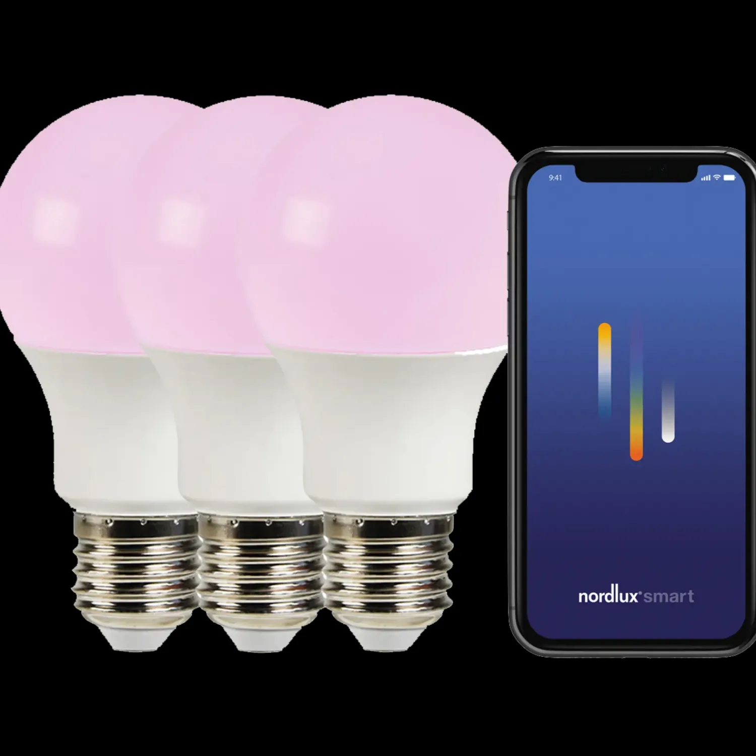Best Nordlux smart pære colour LED E27 A60 8W RGB 3 pak