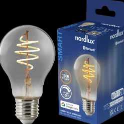 Outlet Nordlux smart pære LED E27 A60 4,7W røgfarvet