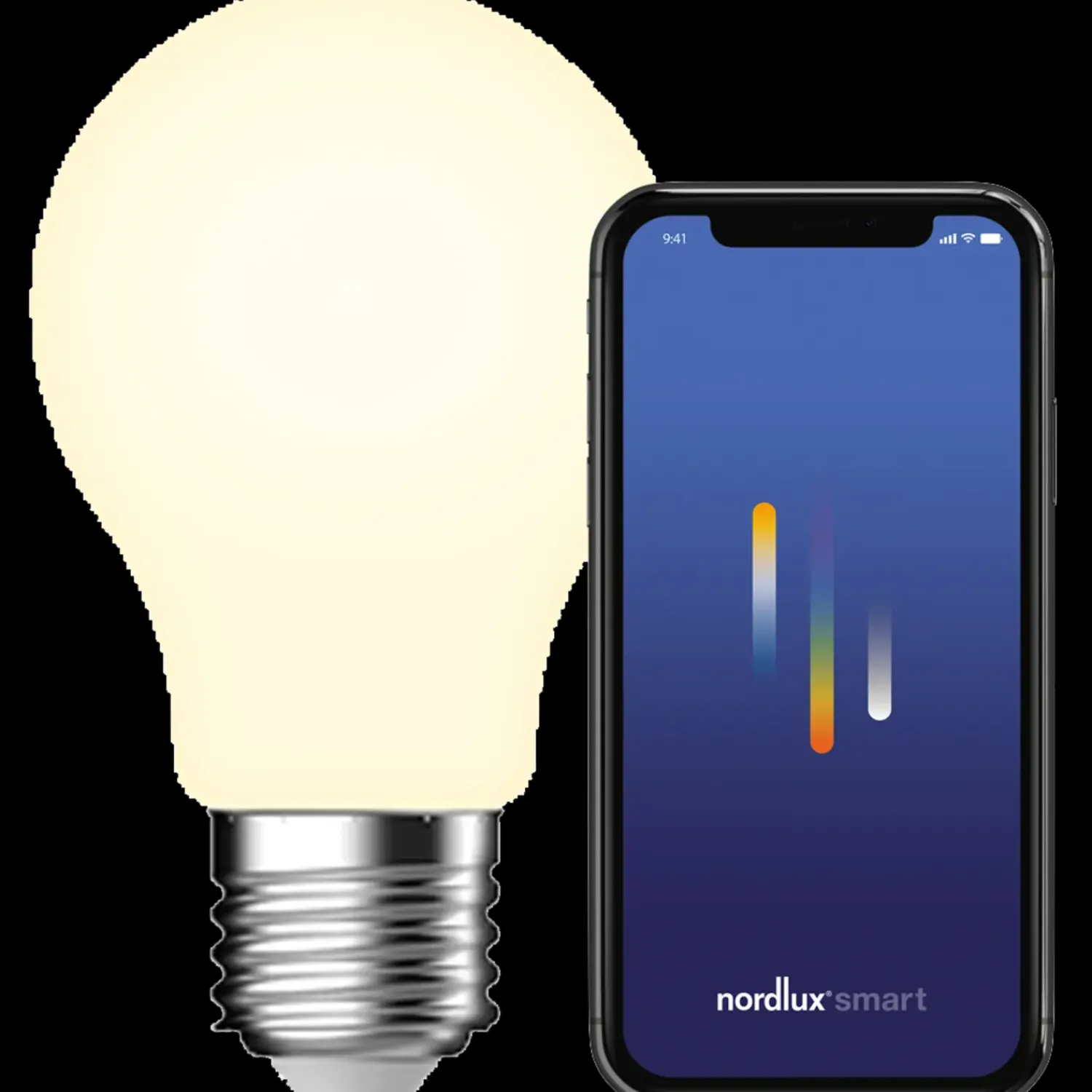 Sale Nordlux smart pære LED E27 A60 4,7W hvid