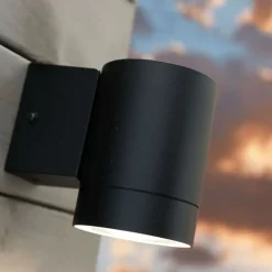 Discount Nordlux Tin Maxi Sensor udendørs væglampe 2 lyskilder sort