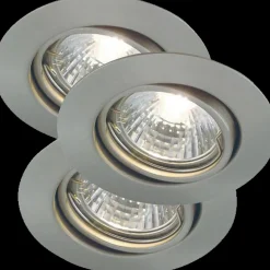 Outlet Nordlux Triton indbygningsspot 3-kit børstet stål
