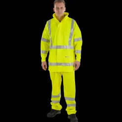 Regntøj|Hi-Vis Tøj Og Udstyr^Ocean  Comfort Light regnjakke hi-vis gul str. S