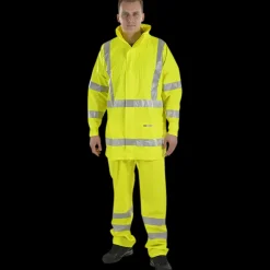 Regntøj|Hi-Vis Tøj Og Udstyr^Ocean  Comfort Light regnjakke hi-vis gul str. S