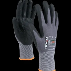 Clearance OX-ON Flexible Supreme 1602 handske m/dotter grå/sort str. CE 10
