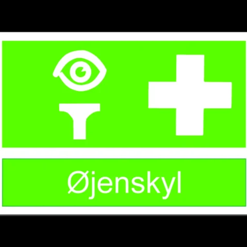 Clearance OX-ON oplysningsskilt øjenskyl plast A4