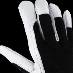 Online OX-ON Worker Basic 2004 gedeskindshandske sort/hvid str. CE 11