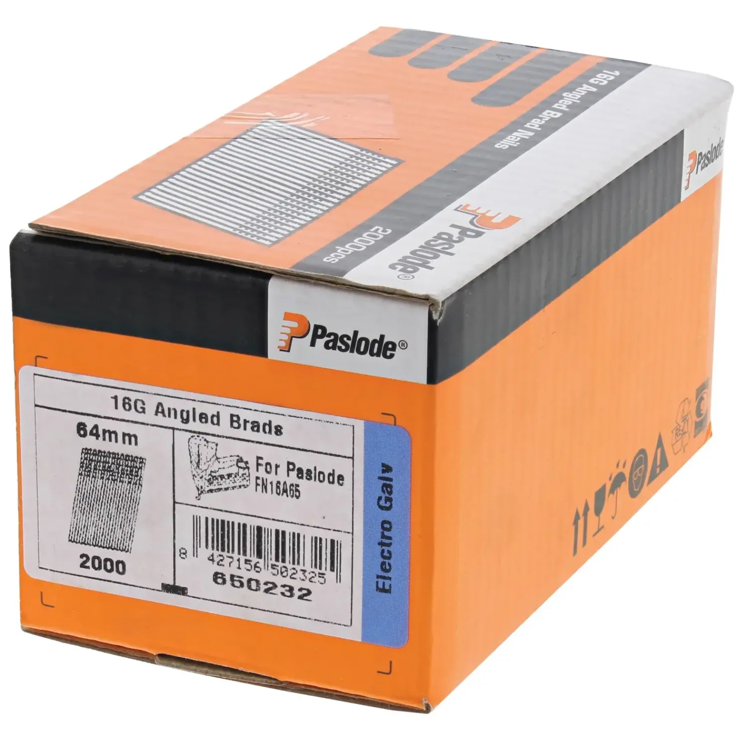 Paslode Dykkere^AF16 dykker 20° 1,6x38 mm elforzink. 2000 stk