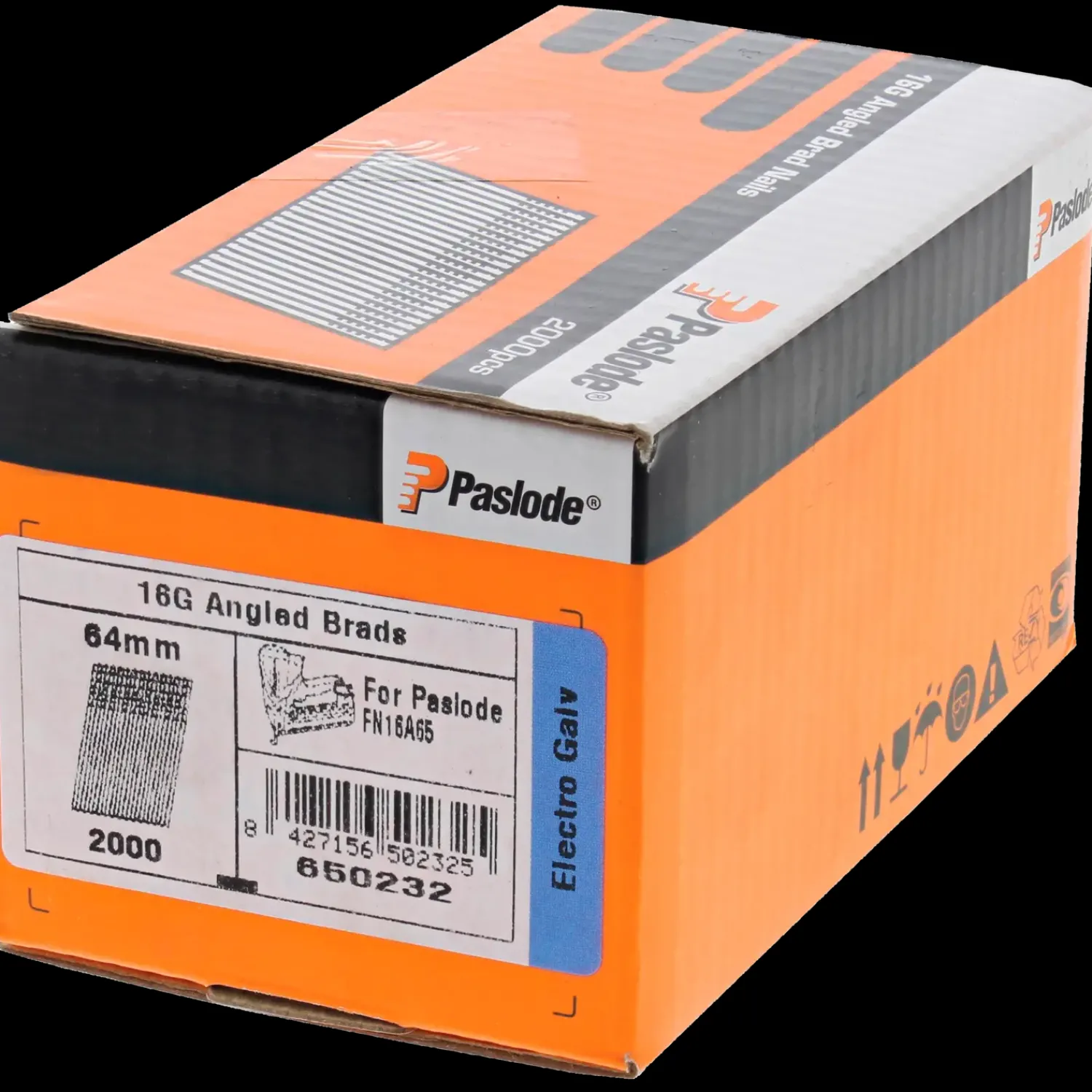 Paslode Dykkere^AF16 dykker 20° 1,6x45 mm elforzink. 2000 stk