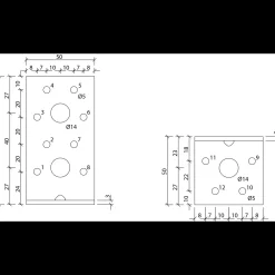 Outlet Paslode V12 vinkelbeslag m/rib 94x50x50x3 mm varmforz.