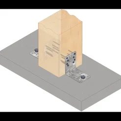 Paslode Bygningsbeslag^Vinkelbeslag V2 M/Rib 90X90X2,5X65 Mm.