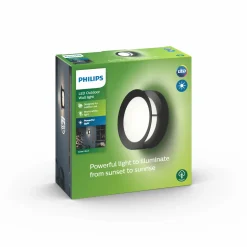 Sale Philips Actea udendørs væglampe sort
