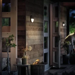 Philips Udendørs Væglamper^Capricorn udendørs væglampe med sensor antracit