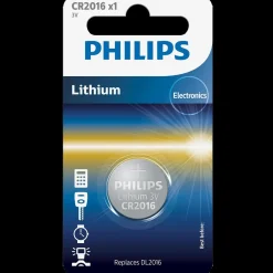 Outlet Philips CR2016 knapcellebatteri 1 stk.