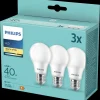 Outlet Philips E27 LED pære 40W 3-pak