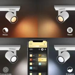 Philips Hue Smart Home^Argenta tre spots GU10 LED
