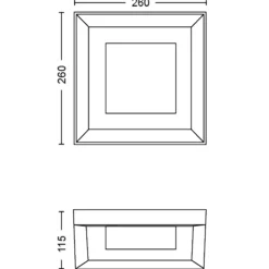 Philips Hue Udendørs Væglamper^Econic udendørs væglampe 15W sort