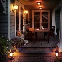 Sale Philips Hue Econic udendørs væglampe sort