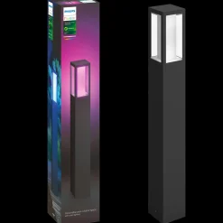 Philips Hue Havelamper^Impress udendørs søjlelampe 2x8W sort