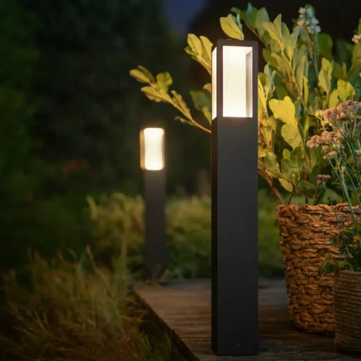 Philips Hue Havelamper^Impress udendørs søjlelampe 2x8W sort