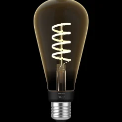 Outlet Philips Hue LED edison pære E27 7W ST72 filament hvid ambiente