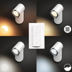 New Philips Hue White ambiance Adore enkelt spot til badeværelse GU10 LED