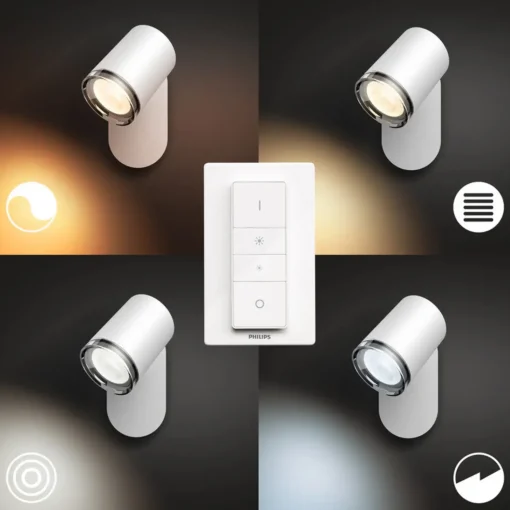 New Philips Hue White ambiance Adore enkelt spot til badeværelse GU10 LED