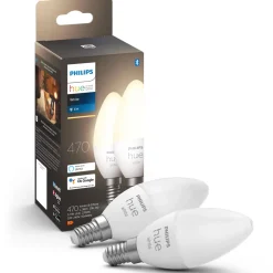 Discount Philips Hue White dobbeltpakke E14 LED