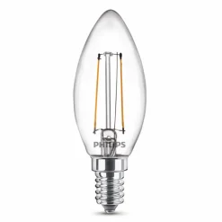 Best Philips Kerte LED pære E14 25W 2 pack