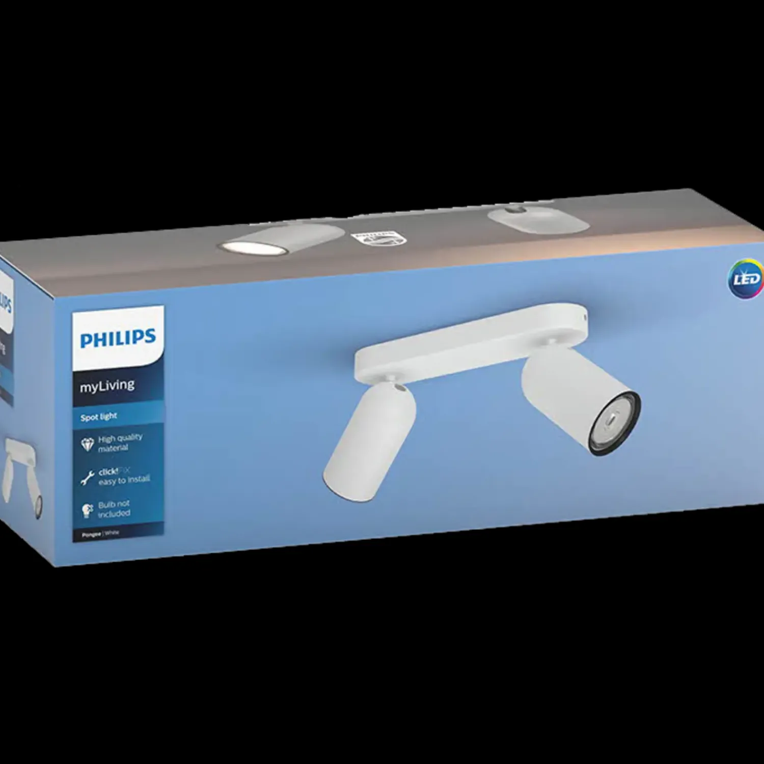 Philips Loftlamper^Pongee spot 2x10W hvid