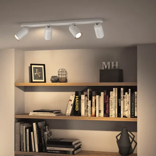 Philips Loftlamper^Pongee spot 4x10W hvid